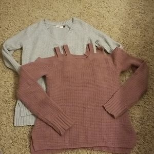 Glittery sweater lot sz XS NWOT & EUC